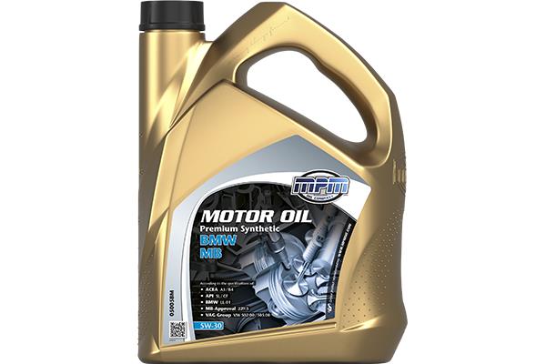 ΛΑΔΙ SAE 5W-30 ΣΥΝΘΕΤΙΚΟ ΓΙΑ BMW-MERCEDES 5 ltr ACEA A3/B4,API CF/SL MPM