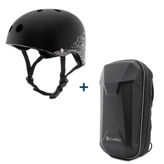 Helm für Elektroroller CoolBox COO-CASC01-BAG Schwarz 57-61 cm