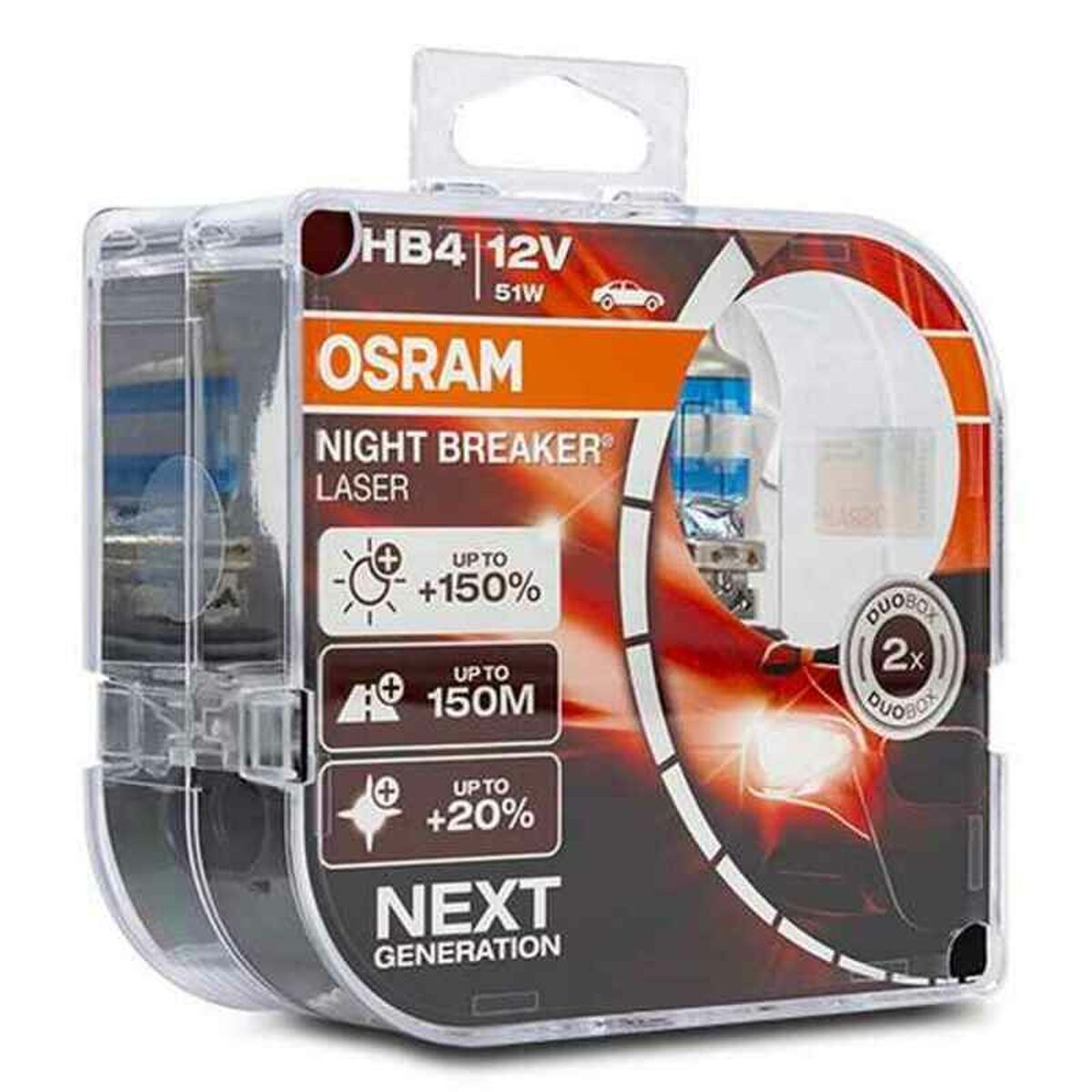 Λάμπα Αυτοκινήτου OS9006NL-HCB Osram OS9006NL-HCB HB4 51W 12V (2 Τεμάχια)
