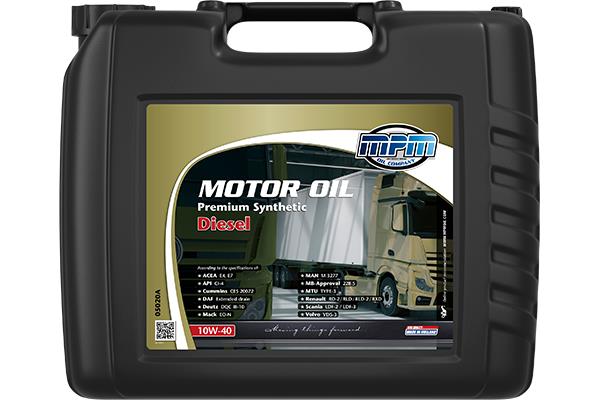 ΛΑΔΙ SAE 10W-40 ΣΥΝΘΕΤΙΚΟ ΓΙΑ Diesel 20 ltr ACEA E4/E7,API CL4 MPM