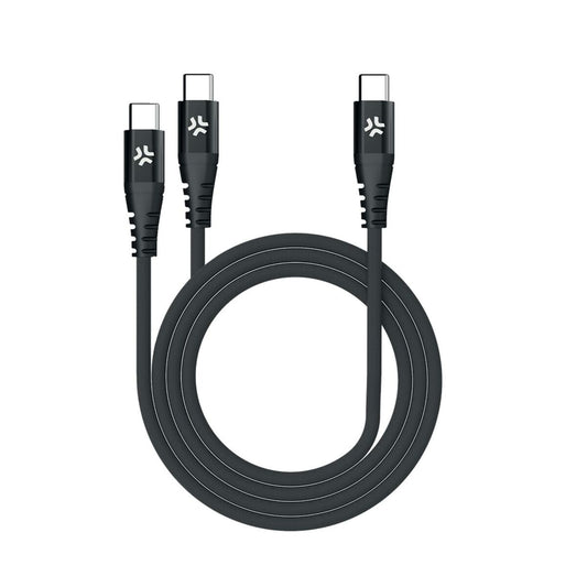 USB-C Cable Celly USBC2USBCBK Black 1,3 m