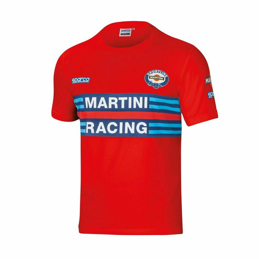 Ανδρική Μπλούζα με Κοντό Μανίκι Sparco Martini Racing Κόκκινο