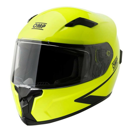 Full Face Helmet OMP CIRCUIT EVO2 Yellow Fluorescent M