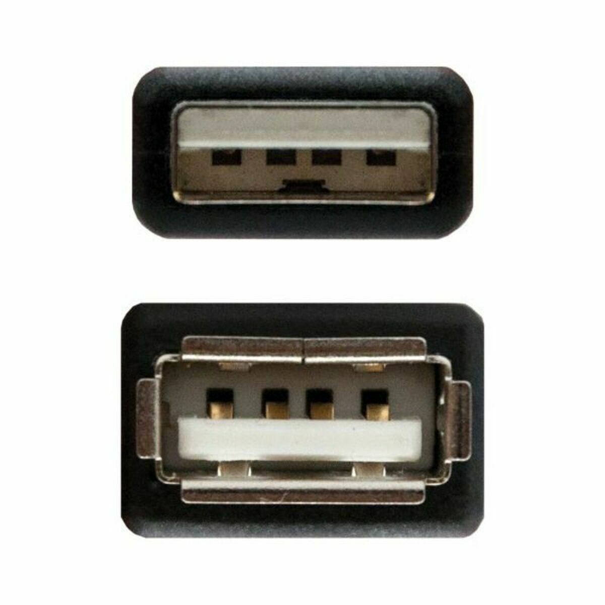 Καλώδιο USB NANOCABLE 10.01.0204-BK 3 M Μαύρο 3 m